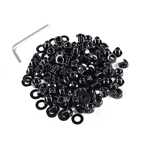 G-PLUS Universal Fender Flares Screw/Bolt Hardware Kit Set Compatible with Universal Car Models Black