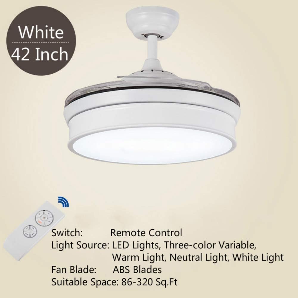 Bеѕt Dеаl Prоduсt Lighting Groups 42 Retractable Reversible Ceiling Fans with LED Light Remote Control 4 Invisible Clear ABS Blades Livingroom Fan Chandelier Indoor Ceiling Light Kits with Fans(White-02) Suреr Dеаl Prоduсt Lighting Groups 42 Retractable Reversible Ceiling Fans with LED Light Remote Control 4 Invisible Clear ABS Blades Livingroom Fan Chandelier Indoor Ceiling Light Kits with Fans(White-02)