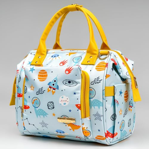 Image of StarAndDaisy Diaper Bag /Diaper Bags for Mom with Light Weight and Potable Design /Multi Compartments, Waterproof Baby Bag with Ultra Soft Fabric.