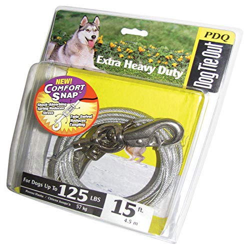 Pet Supply: Extra Large Dog Tie Out with Spring - 240