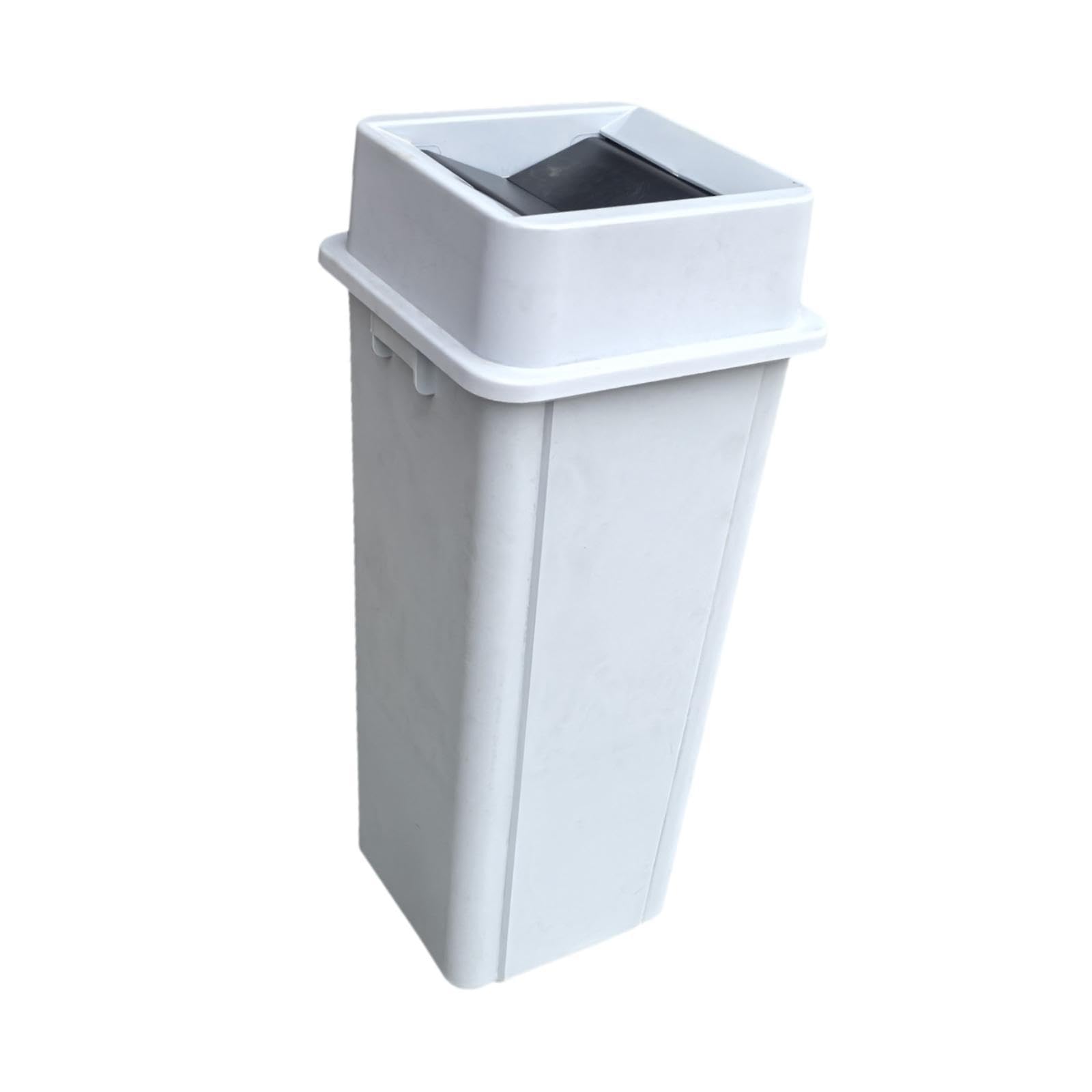 Cubo de Basura Cuadrado para Cocina, con Tapa abatible, contenedor de residuos para Uso Industrial, Interior, Exterior y Escolar, 90l