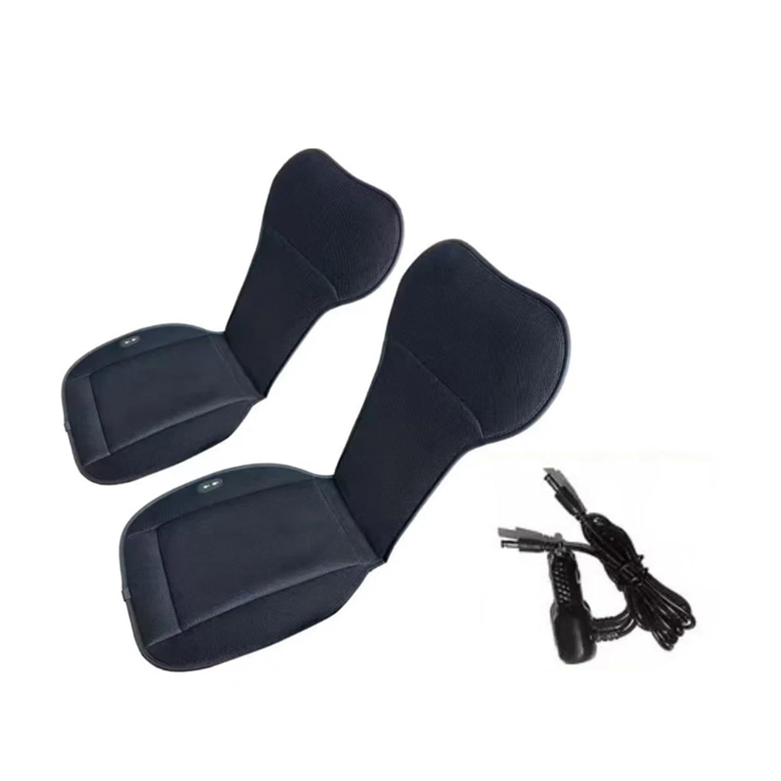 Hviyroi car seat cushion DC 12V Spacer Car Summer Cool Air Seat Cushion Fast Blowing(Black x2)