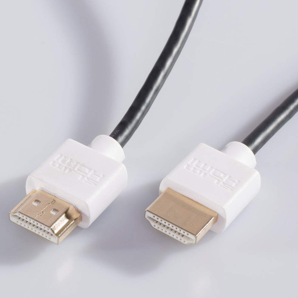 Câble fin HDMI - Le câble HDMI le plus fin du monde ? (Plaqué or - 1080p - 4K - UHD - 3D - Haut débit - ARC)