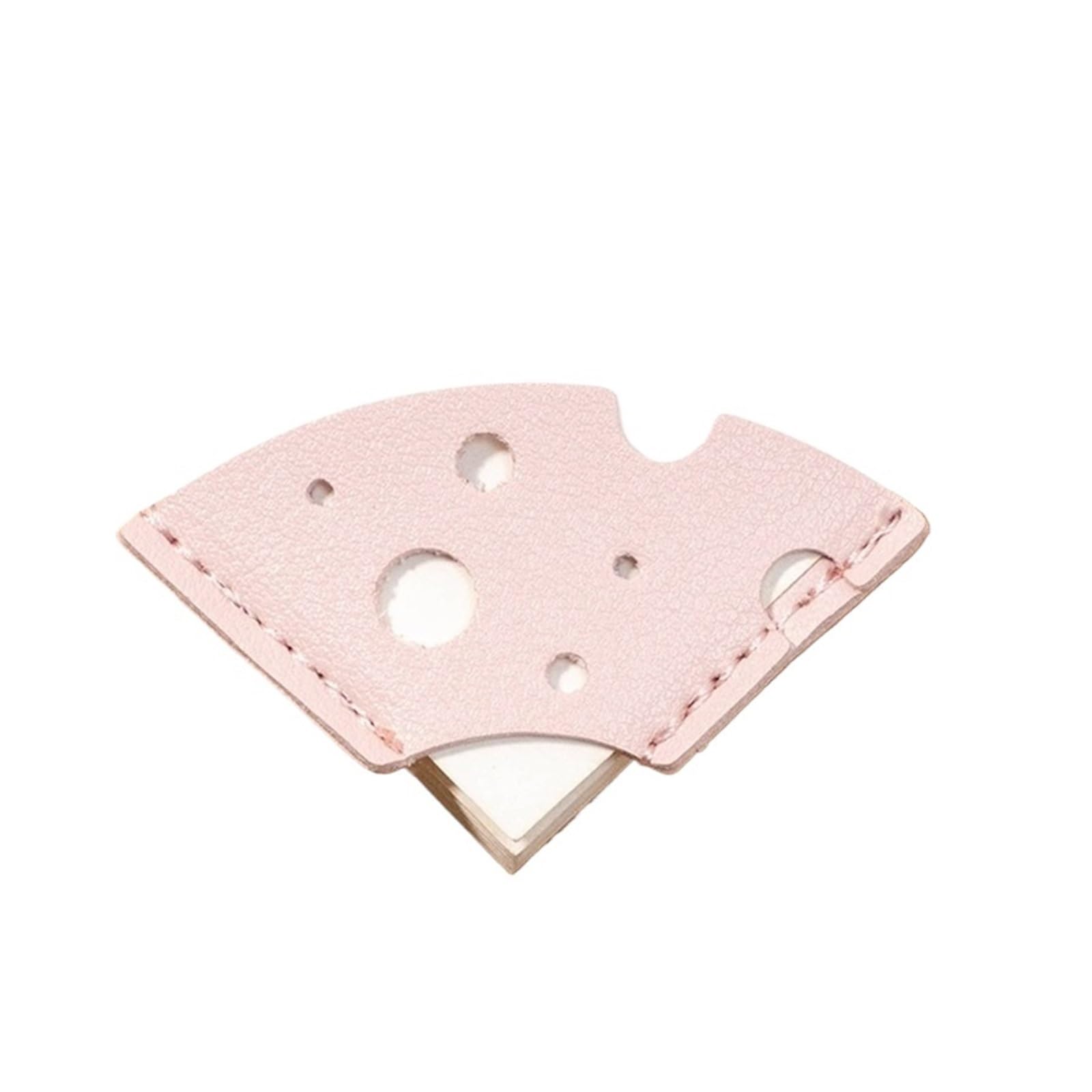 Segnalibro Angolare Segnalibro in pelle cava al formaggio | Clip for appunti con copertina protettiva for pagina di libro in tinta unita semplice da 2 pezzi(Pink)