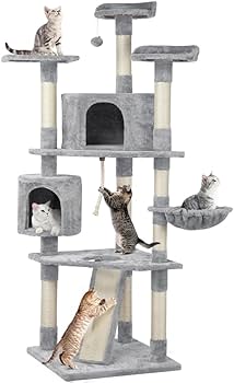 Amazon | Yaheetech キャットタワー 高さ200cm 猫タワー