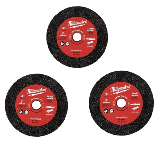 (Pack of 3) Replacement for Milwaukee 49-94-3000 3 Metal Cut Off Wheel MAX 20 000 RPM