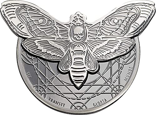 TREASURE WORLD COLLECTIBLES Deaths Head Hawkmoth 2 Oz Silver Black Proof Coin Tanzania 2018 (B09BWX44SX) Amazon Price History, Amazon Price Tracker