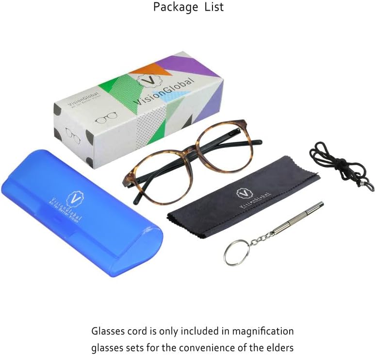 Blue Light Blocking Glasses for Women, Anti Eyestrain, Computer Reading, TV Glasses, Stylish Square Frame, Anti Glare (Tortoise, +0.75 Magnification) — view 6