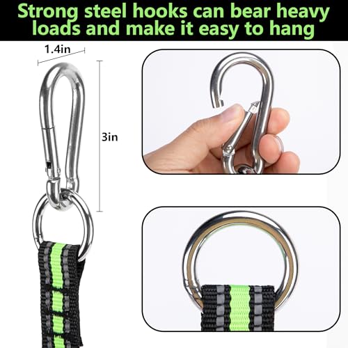 Boat Rope Ladder, 5 Step Heavy Duty 440lbs Strength Foldable Boarding Rope Ladder, Climbing Rope Ladder for Inflatable Boat, Pontoon Boat, Kayak, Motorboat, Sailboat, Canoeing