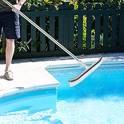 Pasotim Swimming Pool Brush Head, 18-Inch Aluminum Brush Head, for Cleaning Walls and Tiles (Not Including Poles)