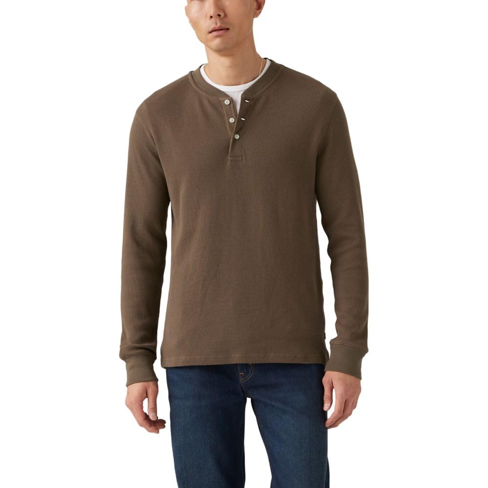 Levi's Men's Long Sleeve Thermal 3 Button Henley