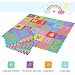 HOMCOM Alfombra Puzzle para Niños 31x31cm 36 Piezas Numeros 0 al 9...