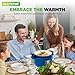 Nutrichef 6 Quart Electric Dutch Oven | 1500W 5-in-1 Enamel Coated Cast Iron Pot with Stainless Steel Lid | Precise Temperature Control | Includes 2 Silicone Pot Holders & Heat Resistant Pad | Blue
