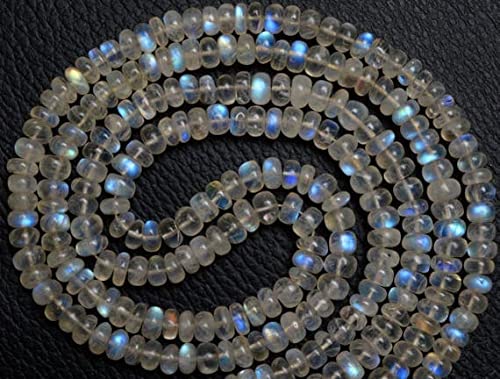 Perles en pierre de lune blanche 5.5mm, parfaites pour vos ateliers DIY