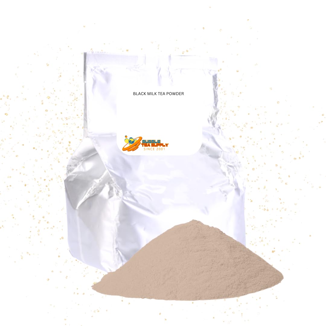 Instant Black Milk Tea Mix for Flavored Boba Bubble Tea Powder for Milk Tea Premium Instant Drink Mix - 2.2 LB bag for 40-45 Servings - Just Add Tapioca Pearls by BUBBLE TEA SUPPLY