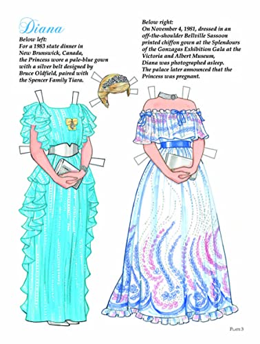 Iconic Fashions of Princess Diana Paper Dolls