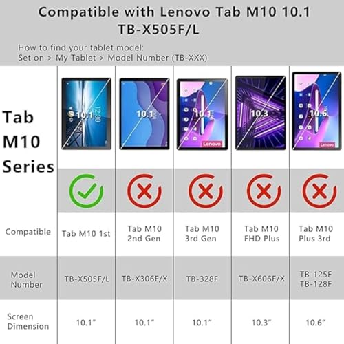 Image of Tempered Glass for Lenovo Tab M10 HD (10.1 inch inch) TB-X505F TB-X505L Screen Protector Guard for Lenovo Tab M10 HD (10.1 inch inch) Tablet - 1 Pack