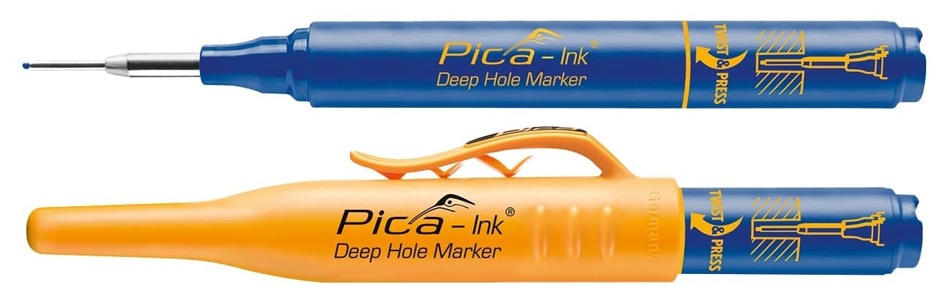 Pica Blue Ink Deep Hole Permanent Marker Pen Fine Tip 150-41