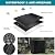 DUDSOEHO 4FT Firewood Rack Cover Waterproof, Fire Wood Storage Holder Covers Heavy Duty Oxford Fabric Firewood Log Hoop Cover Outdoor Indoor with Zipper, Black