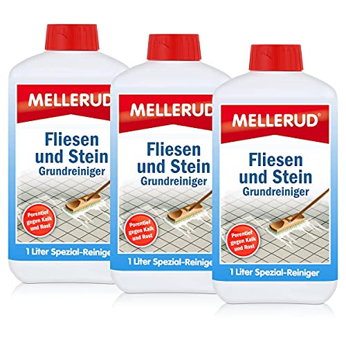 3x Mellerud Fliesen und Stein Grundreiniger 1L