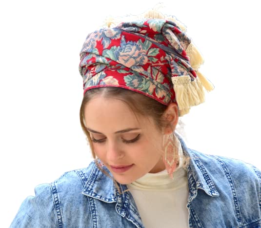 ALONA Boho Soft Headscarf Tichel, Hair Snood, Chemo Snood, Head Scarf, Head Covering, Jewish Head covering, Scarf, Bandana, Apron