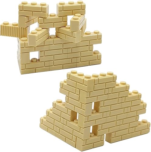 Miniatura 4 de Ladrillos de perfil de mampostería a granel de color caqui DIY bloque de construcción de juguete para piezas de pared y piezas compatibles con la