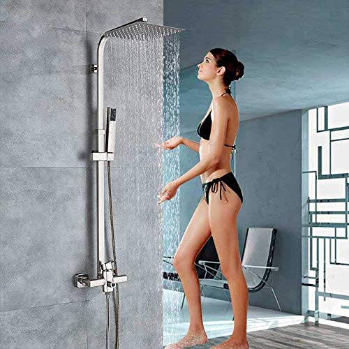 Mitigeur de douche avec pommeau effet pluie et douchette - 2