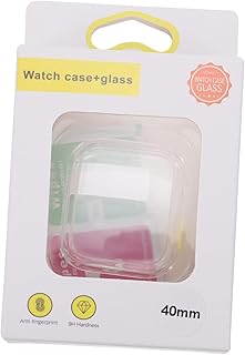Generic 1 Peça Capa Protetora Para Relógio Aplee Smartwatch Chique Acessório Para Relógio Criativo Capa Protetora Para Relógio De Um Corpo Filme Temperado Amarelo