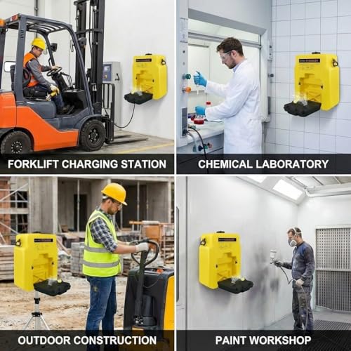 Image of 14 Gallon OSHA Approved Eyewash Stations - Portable Emergency Eye Wash Stations Wall Mounted,First Aid Eyewash Station Unit,Lasting for 15 Minute(53L)