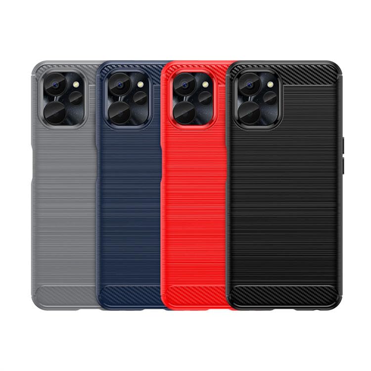 Image of Hybrid Carbon Fiber Back Case for Realme 9i 5G (Blue)