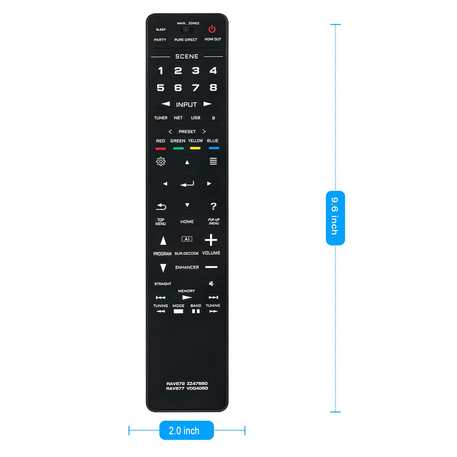 Amazon.com: RAV577 VDQ4050 Replacement Remote Control Applicable