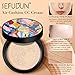 Mushroom Head Air Cushion CC Cream, Full Coverage Foundation, Hydrating & Lightweight Cushion Makeup, Long-Lasting Concealer for All Skin Types with Mushroom Sponge Applicator