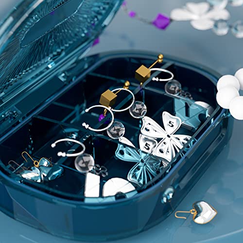 Medicijntablettenbox, groene pillendoos, kleine tablettenbox, vakken, pillendoosje, medicijndoseerder, kunststof medicijnbox, voor reizen en dagelijks gebruik (6 cellen) - Afbeelding 4