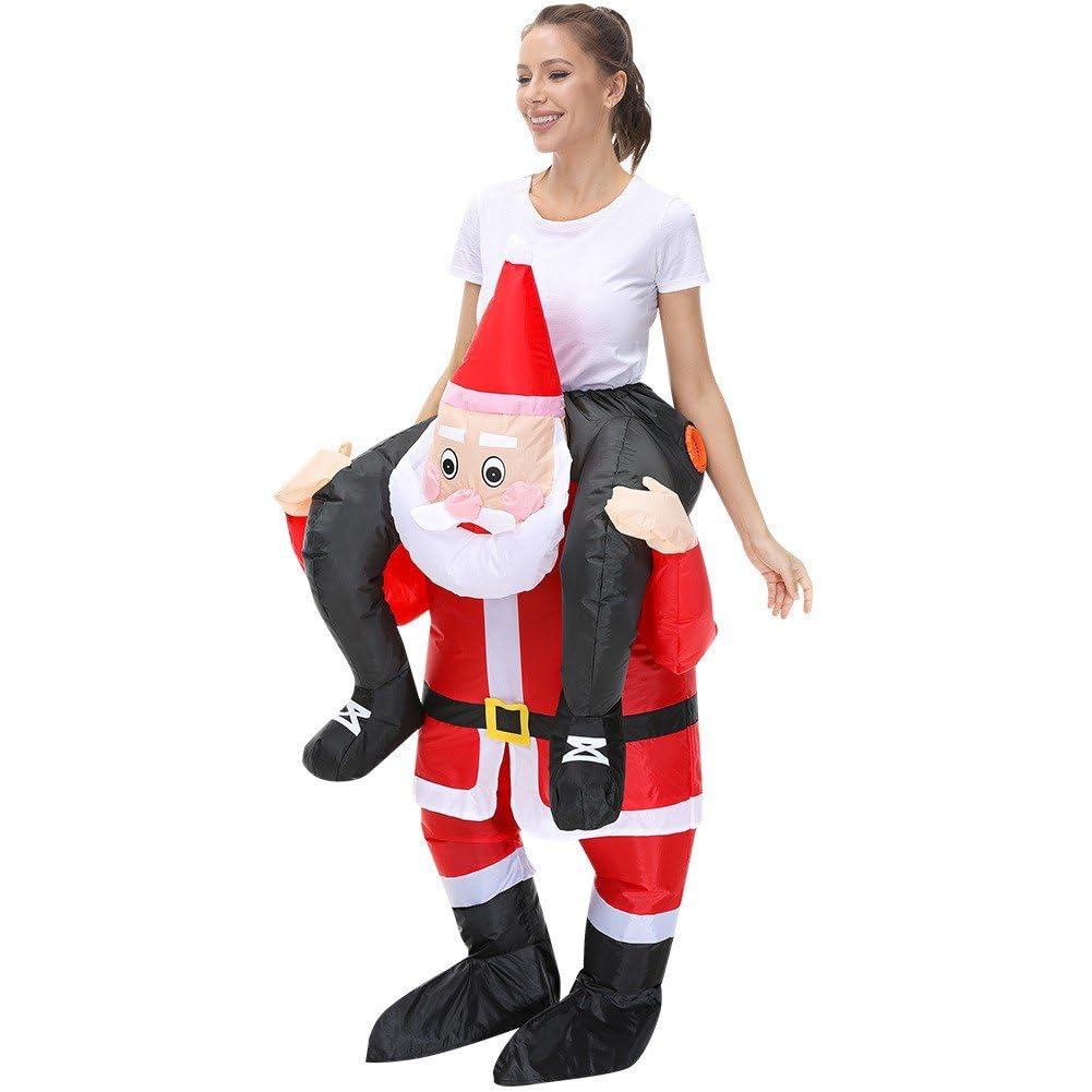 Nadmuchiwany kostium Świętego Mikołaja, nadmuchiwany kostium bożonarodzeniowy, Halloween, Boże Narodzenie, przyjęcie, cosplay, strój dla dorosłych