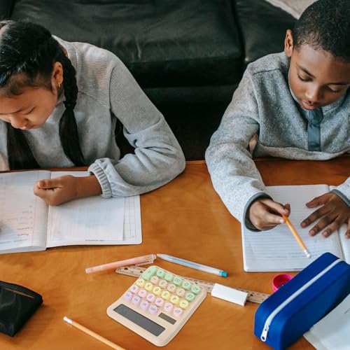 Calculadora de escritorio teclado mecánico DOITOOL pequeña para aprender matemáticas 5