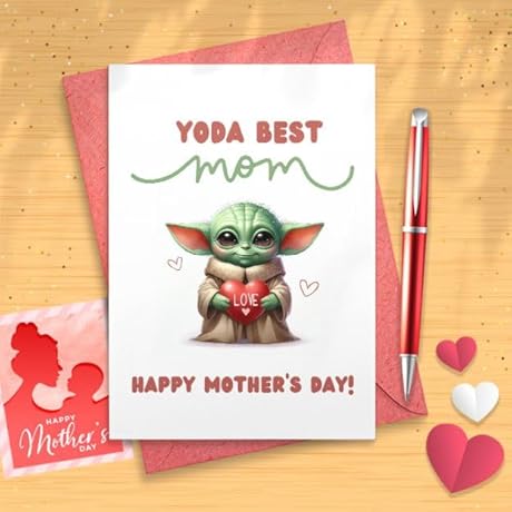 Yoda Best Mom Mother's Day Card [01685]