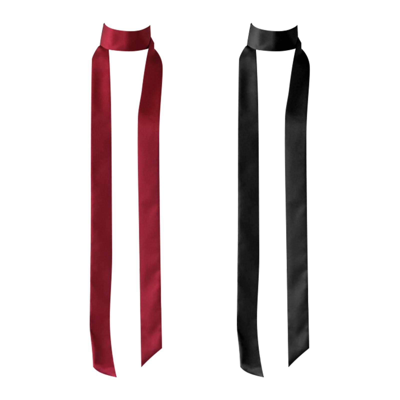 2 sztuki pasków materiałowych damskich, 5 cm x 200 cm, satynowy pasek, jednokolorowy, jedwabny pasek, do wiązania, stylowy, uniwersalny, satynowy pasek dla panny młodej, do sukni wieczorowej, chusty