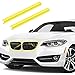 ikasus Streifen Kühlergrill Einsatz Zierleiste für BMW 5er F07 F10 F11 2011-2016 F18,Auto Frontgrill Abdeckung Dekoration Trim 2 Stück Kompatibel für BMW X1 F48 X2 F39 Autozubehör