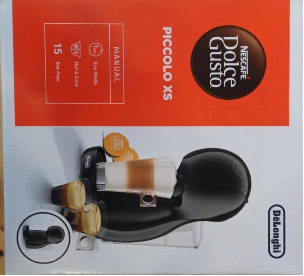 Nescafé Dolce Gusto De Longhi Piccolo Xs Macchina Caffè Espresso Capsule Nero EDG110.AB