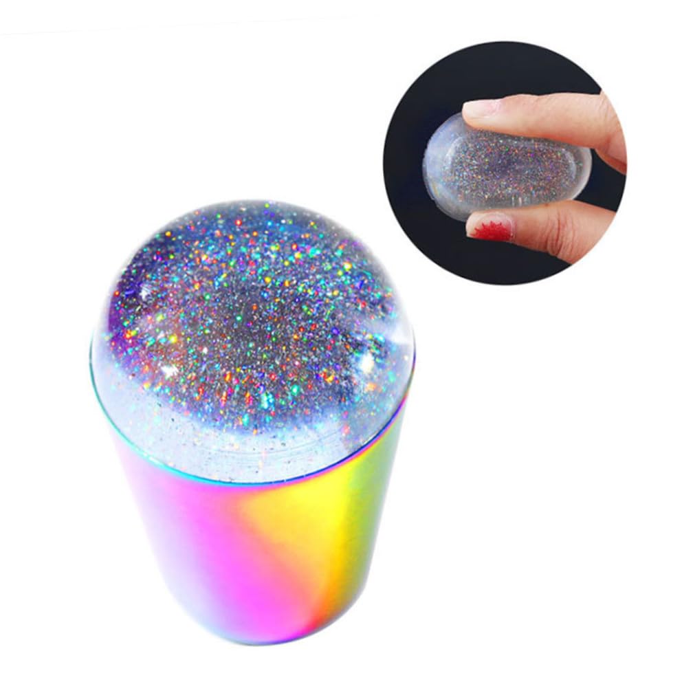FRCOLOR 6pezzi Timbri Per Unghie Trasparenti Per Nail Art Strumenti Di Stamping Per Manicure Per Principianti Design Elastico e Visibile