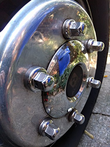 Alcoa, Lug Nut Covers (5 Pieces) Sprinter-Winnebago-Roadtrek-PleasureWay-Leisure Travel, Hide a Lug, 19mm, Stainless Steel, 000135, 000120, Set of 5 LugNuts, All Models: 2006 Through 2020
