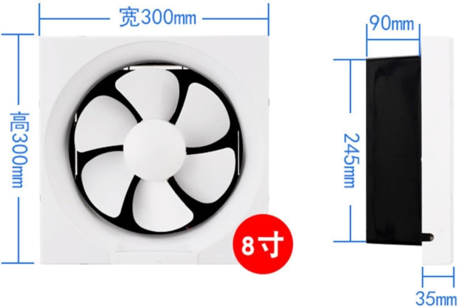 Amazon | 換気扇 30cm 壁用換気扇 大風量 強力 有圧換気扇 シャッター