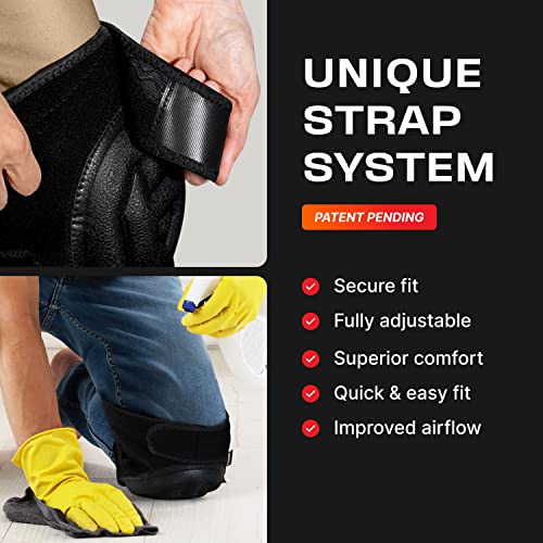 Nocry Gardening Knee Pads With Gel Cushion And Adjustable Non-Slip Straps; Knee Pads For Gardening With Waterproof Anti-Slip Cap; Garden Knee Pads For Women And Men; Knee Pads For Work And Cleaning #TOP3