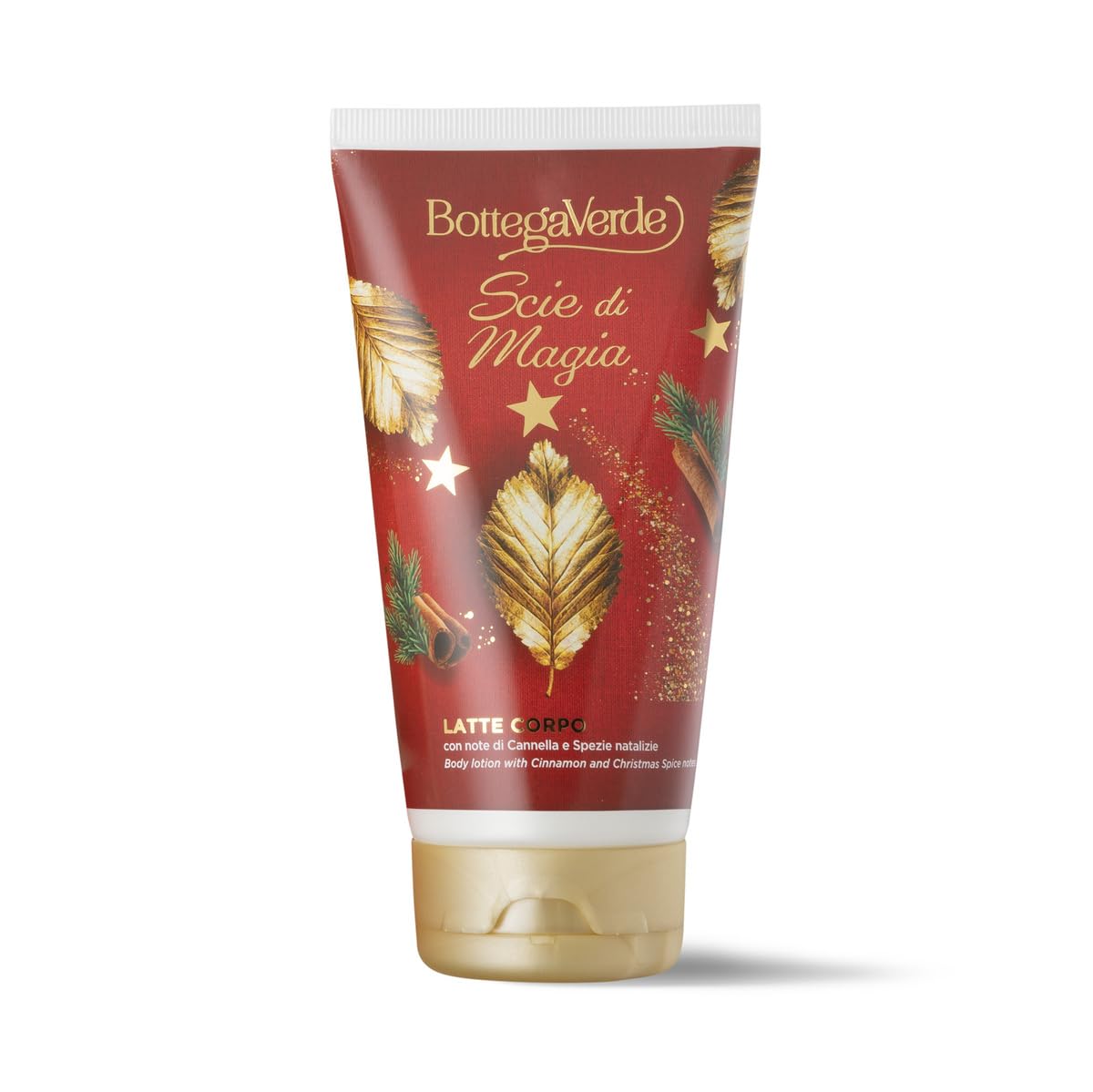 Bottega Verde - Cofanetto Regalo Scie di Magia, con Bagnodoccia 250 ml e Latte Corpo 150 ml, Fragranza di Cannella e Spezie Natalizie, Idea Regalo