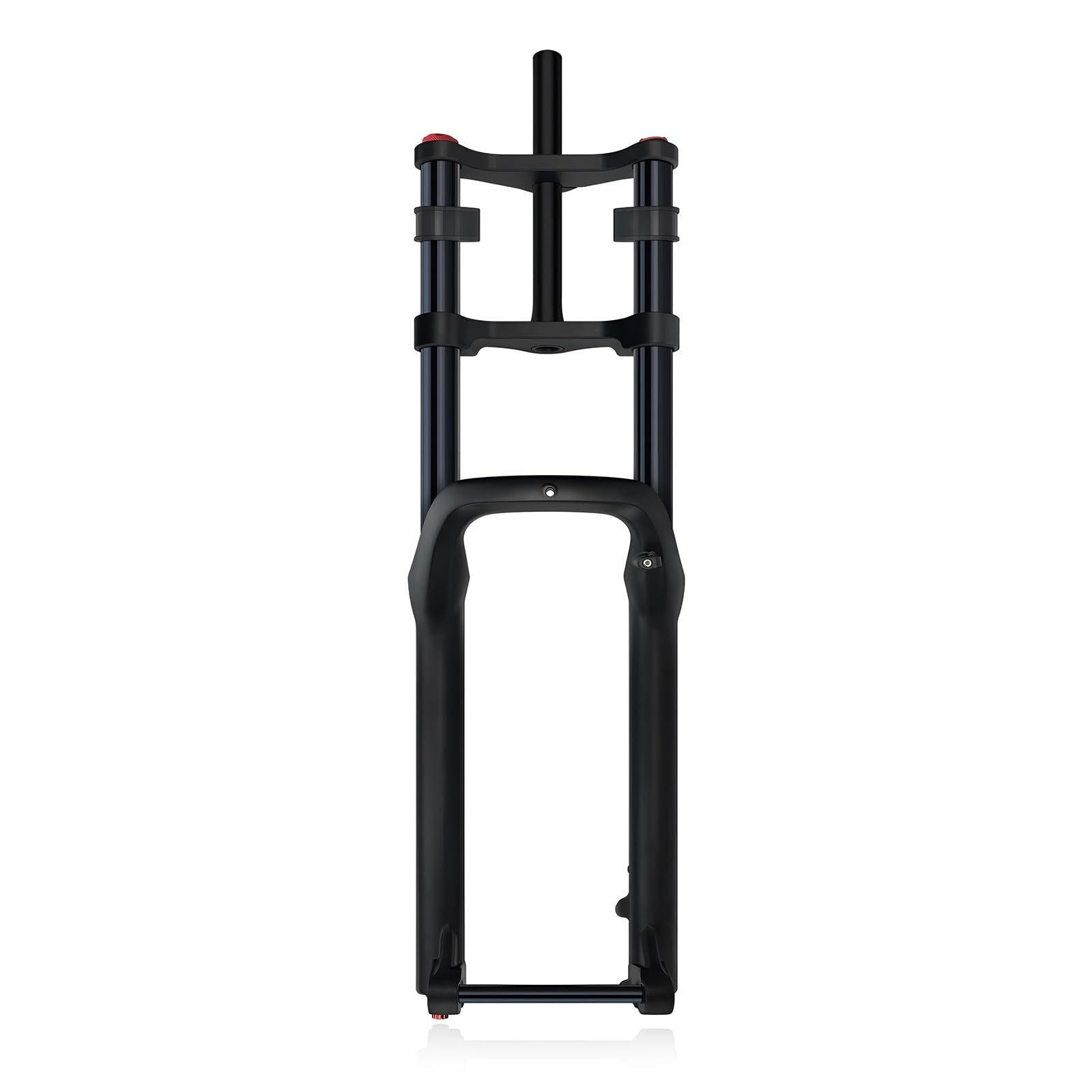 WIQUYBML 26 * 5.0'' Bike Suspension Forks Double Crown Fat Tire Fork 190mm Travel Air Front Thru Axle 15mm Rebound Adjustment MTB Snow Beach E-Bike