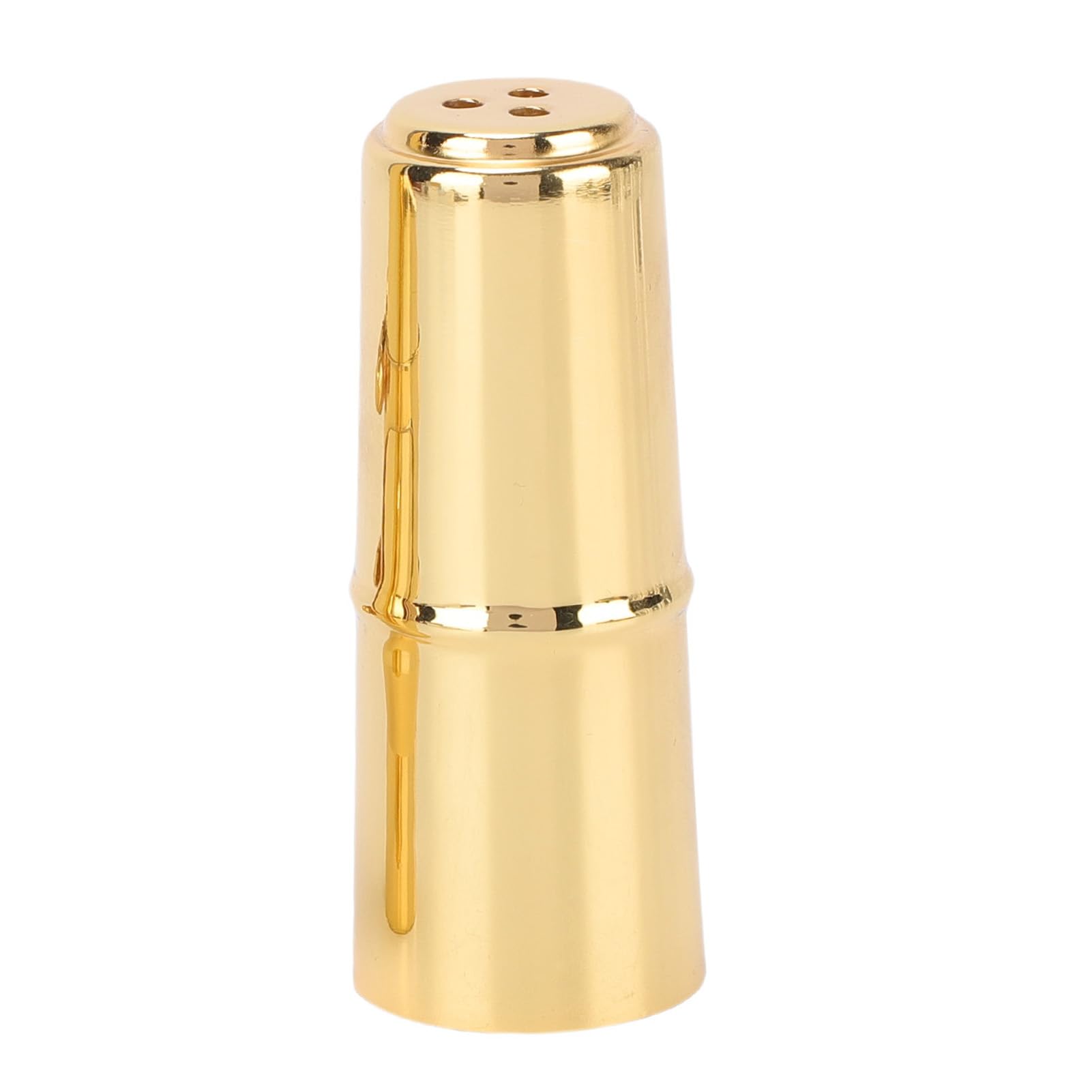 Qqmora Set Bocchino per Sassofono Contralto in Ottone con Cappuccio e Legatura per tonalità Ricca e Volume Potente, Ideale per Musicisti, Oro, Confezione da 1