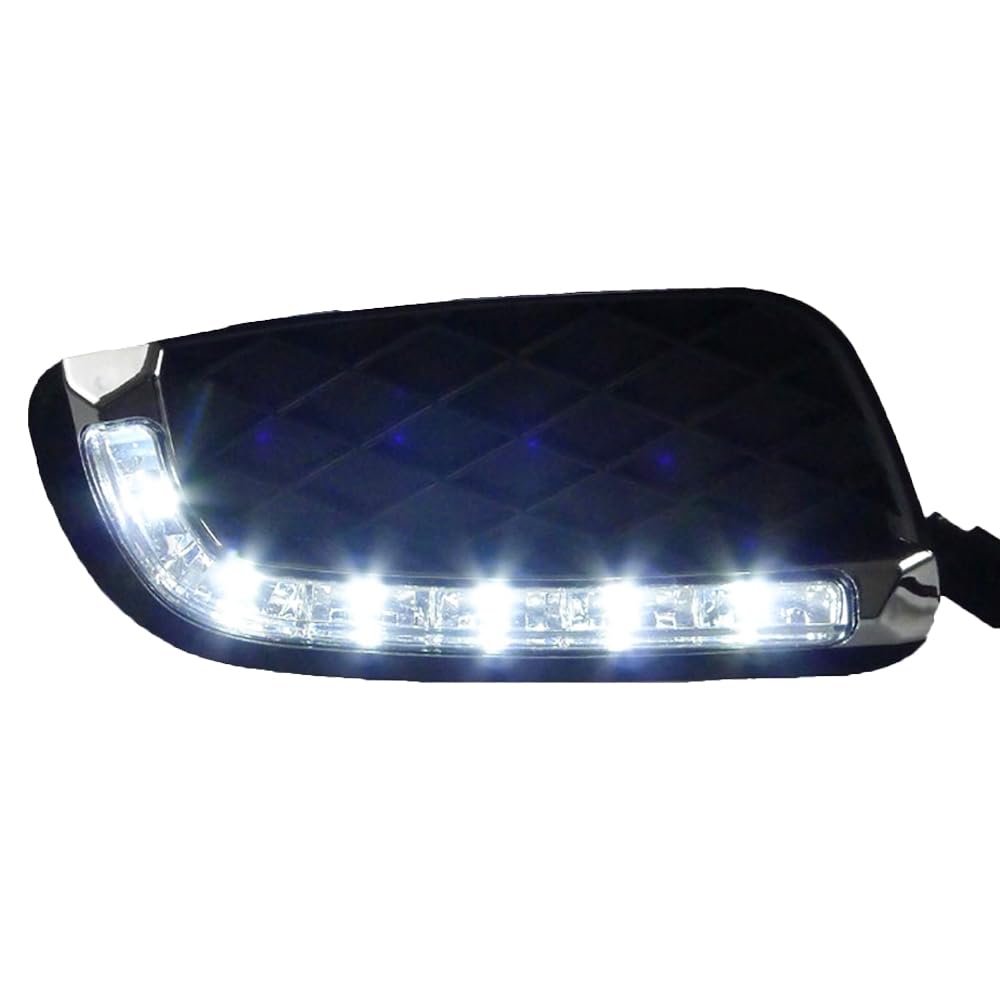 Riloer Luce di marcia diurna DRL,Luci Diurne Drl, Luci di marcia diurna con funzione bidirezionale di streamer a luce gialla Smart Fortwo 2008-2011,Alta Intensità Luminosa