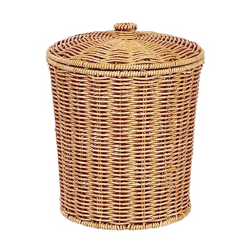 Panier à linge en plastique rotin pour le rangement des vêtements