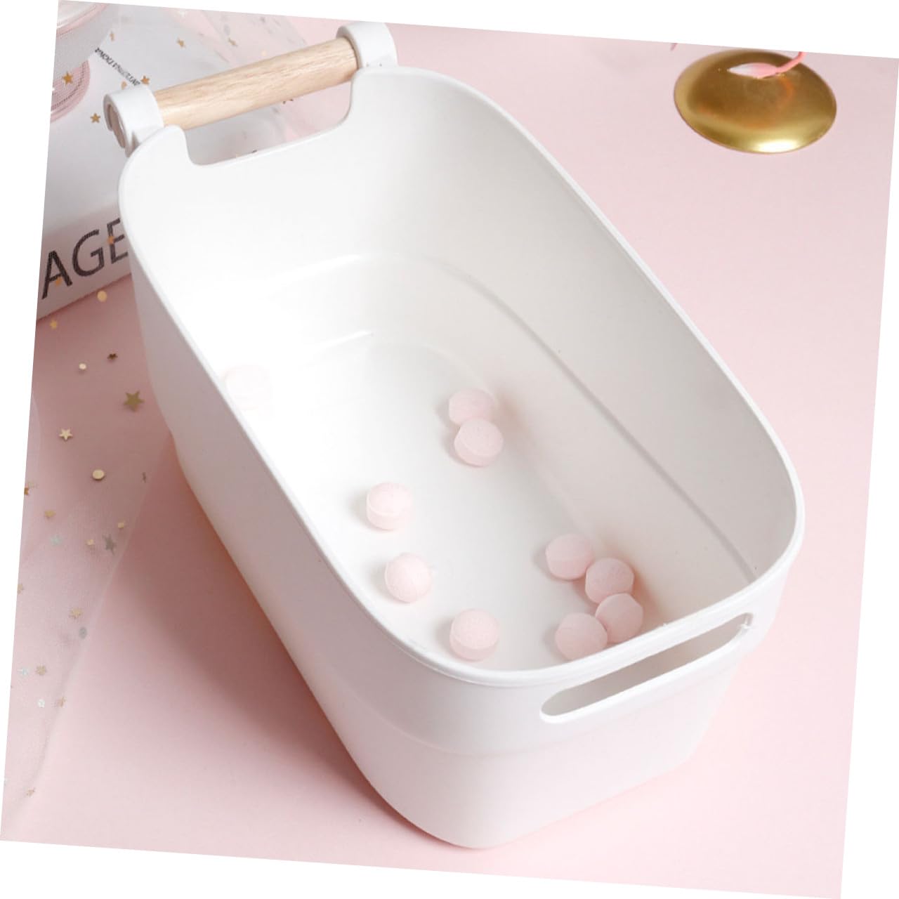 Ciotola per Ammollo Unghie Nail Art in Pp Ecocompatibile, Contenitore per Manicure Professionale, Ciotola per Manicure Casa e Salone, Strumento per Cura Mani e Unghie, Colore