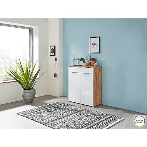 Germania Kommode GW-Telde | In Navarra Eiche und Weiss | 89 x 105 x 40 cm